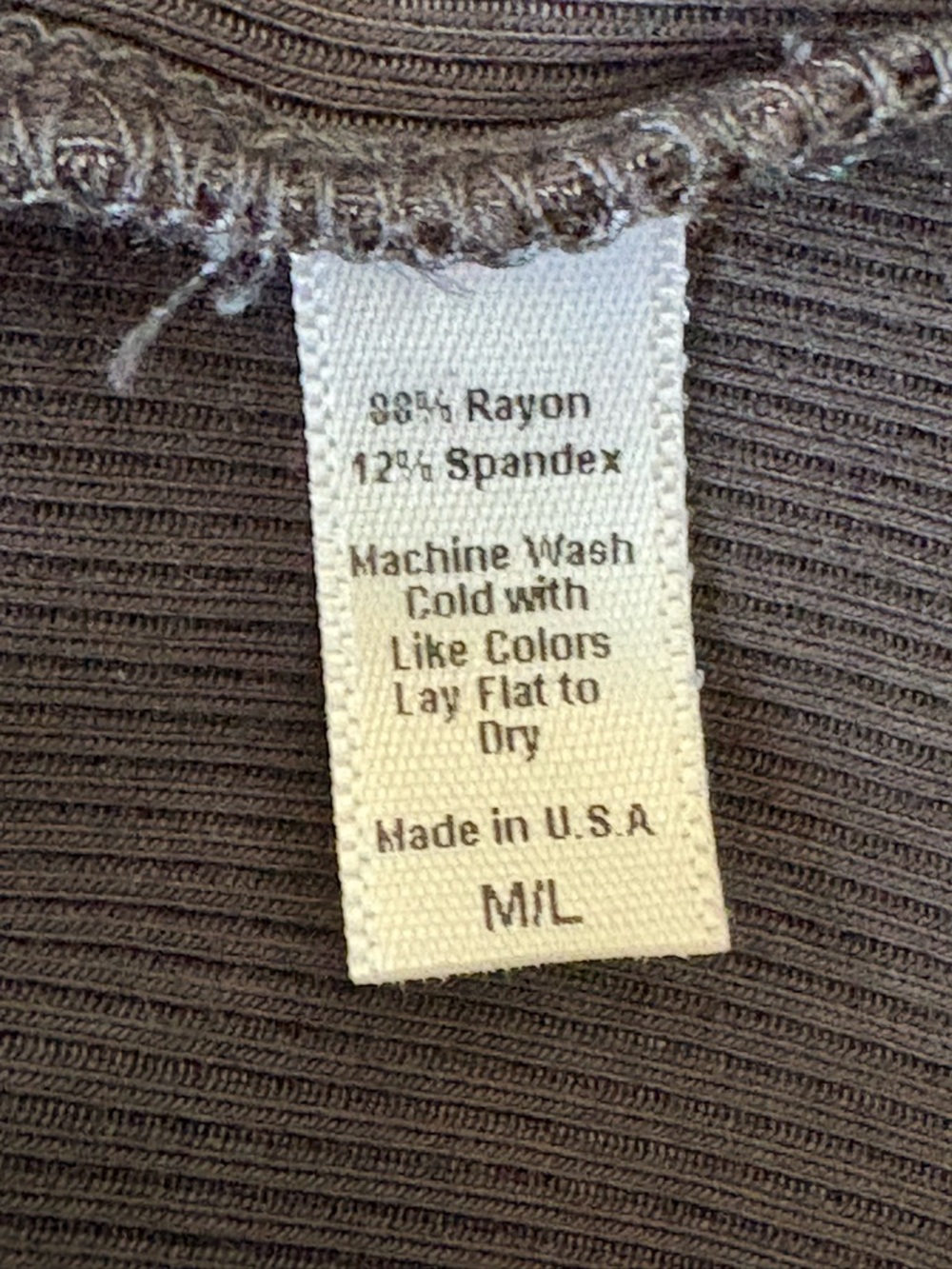 JOAH BROWN Crop Zip Long Sleeve Size M/L Grayish/Blue Color - Picture 8 of 8